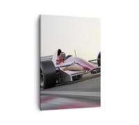 Quadro su Tela 50x70cm Formula Uno corsa pista velocità Stampe Immagini Murale