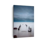 Quadro su Tela 50x70cm Frangiflutti Nebbia Notte Stampe Immagini Quadri Murale