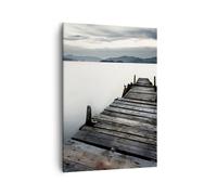 Quadro su Tela Verticale 50x70cm Stampe da Parete Isola vacanza oceano pacifico Piccoli Decorazione Murale Camera da Letto Cucina 1 pezzo Quadri Moderni Soggiorno Immagini Wall Art Canvas PA50x70-0487