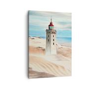 Quadro su Tela 50x70cm Lanterna mare immagine Stampe Immagini Quadri Murale
