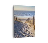 Quadro su Tela Verticale mare spiaggia duna Stampe da Parete 50x70cm Quadri Moderni Soggiorno Camera da Letto Cucina 1 pezzo Piccoli Decorazione Murale Wall Art Canvas Grafica Immagini PA50x70-3612