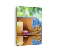 Quadro su Tela Verticale Natura rilassamento spa candele Stampe da Parete 50x70cm Quadri Moderni Soggiorno Camera da Letto 1 pezzo Piccoli Decorazione Murale Wall Art Canvas Immagini PA50x70-2554