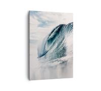 Quadro su Tela 50x70cm Onda mare oceano Stampe Immagini Quadri Moderni Murale