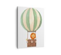 Quadro su Tela 50x70cm Palloncino Leone Bambini Stampe Immagini Quadri Murale