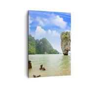 Quadro su Tela 50x70cm Pietra Spiaggia Paesaggio Stampe Immagini Quadri Murale