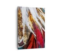 Quadro su Tela 50x70cm piuma piume uccello Stampe Immagini Quadri Moderni Murale