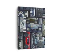 Quadro su Tela 50x70cm ricevitore radio Stampe Immagini Quadri Moderni Murale
