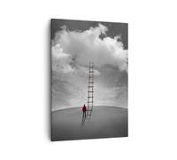 Quadro su Tela 50x70cm Simbolo scala cielo Stampe Immagini Quadri Moderni Murale