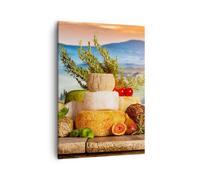 Quadro su Tela 50x70cm Toscana formaggio frutta italia Stampe Immagini Murale