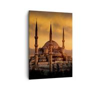 Quadro su Tela 50x70cm Tramonto istanbul Turchia viaggiare Stampe Murale