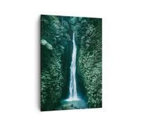 Quadro su Tela 50x70cm Tropici Cascate Giungla Stampe Immagini Quadri Murale