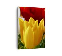 Quadro su Tela 50x70cm Tulipani vaso bouquet Stampe Immagini Quadri Murale