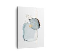 Quadro su Tela 50x70cm Una Goccia D'Acqua Astrazione Minimalismo Stampe Murale