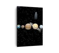 Quadro su Tela 50x70cm Universo galassia pianeta stelle Stampe Immagini Murale