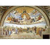 Quadro Su Tela 60 * 90cm Senza Cornice Raffaello - Disputazione Adorazione del Santissimo Sacramento 9 Foto Picture Print Modern Family Bedroom Decor Posters