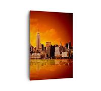 Quadro su Tela 70x100cm America architettura strada turismo Stampe Murale