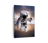 Quadro su Tela 70x100cm Astronauta Terra spazio Stampe Immagini Quadri Murale