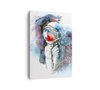 Quadro su Tela 70x100cm Astronauta universo astronomia esploratore Stampe Murale