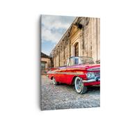 Quadro su Tela 70x100cm Auto classico cuba chevrolet Stampe Immagini Murale