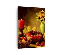 Quadro su Tela 70x100cm Banana cesto cibo frutta Stampe Immagini Quadri Murale