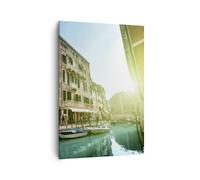 Quadro su Tela 70x100cm Canale acqua venezia casa Stampe Immagini Quadri Murale