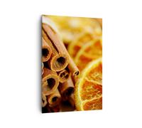 Quadro su Tela 70x100cm Cannella arancia mazzo Stampe Immagini Quadri Murale