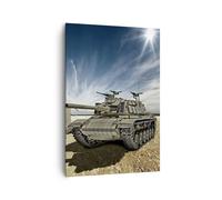 Quadro su Tela 70x100cm carro armato poligon campo Stampe Immagini Quadri Murale
