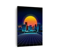 Quadro su Tela 70x100cm città moderna Stampe Immagini Quadri Moderni Murale