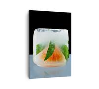 Quadro su Tela 70x100cm Congelato frutta dessert bio Stampe Immagini Murale