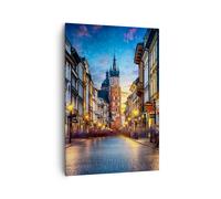 Quadro su Tela 70x100cm Cracovia Chiesa Mariacki Stampe Immagini Quadri Murale
