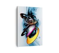 Quadro su Tela 70x100cm Cyberspazio astrazione modello Stampe Immagini Murale