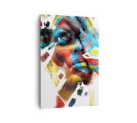 Quadro su Tela 70x100cm Dipinto Viso Moderno Stampe Immagini Quadri Murale