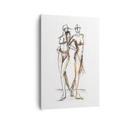 Quadro su Tela 70x100cm Disegno Design Moda Stampe Immagini Quadri Murale