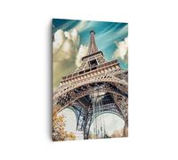 Quadro su Tela 70x100cm Eiffel ingegneria europa francia Stampe Immagini Murale