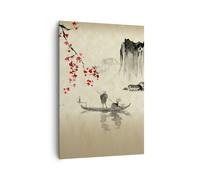Quadro su Tela 70x100cm Fiore Ciliegie Giappone Stampe Immagini Quadri Murale