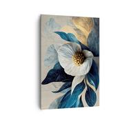Quadro su Tela 70x100cm Fiore Elegante Pezzo Stampe Immagini Quadri Murale