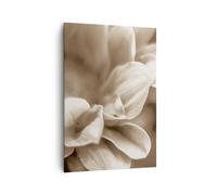 Quadro su Tela 70x100cm Fiori Boho Senza Stampe Immagini Quadri Moderni Murale