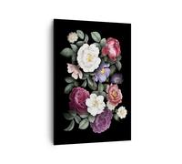 Quadro su Tela 70x100cm Fiori Bouquet Composizione Stampe Immagini Quadri Murale