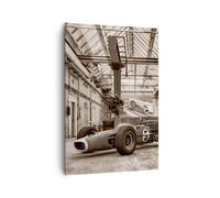 Quadro su Tela 70x100cm Formula 1 Corsa Retro Stampe Immagini Quadri Murale