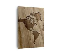 Quadro su Tela 70x100cm geografia globo mappa Stampe Immagini Quadri Murale