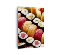 Quadro su Tela 70x100cm Giappone Asia sushi pesce Stampe Immagini Quadri Murale