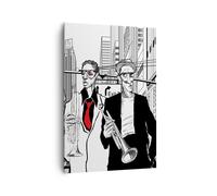 Quadro su Tela 70x100cm jazz musica musicista Stampe Immagini Quadri Murale