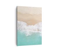 Quadro su Tela 70x100cm mare onda sabbia Stampe Immagini Quadri Moderni Murale