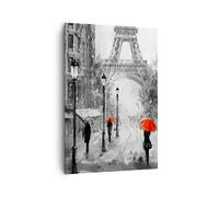 Quadro su Tela 70x100cm Parigi città casa Stampe Immagini Quadri Moderni Murale