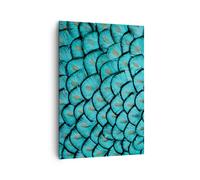 Quadro su Tela 70x100cm Piume Animali Pavone Stampe Immagini Quadri Murale