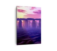 Quadro su Tela 70x100cm Stonehenge cerchio segreto storia Stampe Immagini Murale
