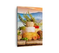 Quadro su Tela 70x100cm Toscana formaggio frutta italia Stampe Immagini Murale