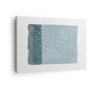 Quadro su Tela 70x50cm Acquerello moderno blu Stampe Immagini Quadri Murale