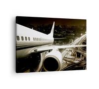 Quadro su Tela 70x50cm Aereo Strade Città Stampe Immagini Quadri Moderni Murale
