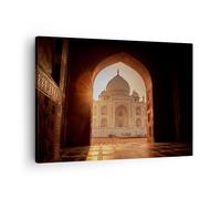 Quadro su Tela 70x50cm Architettura India Tempio Stampe Immagini Quadri Murale